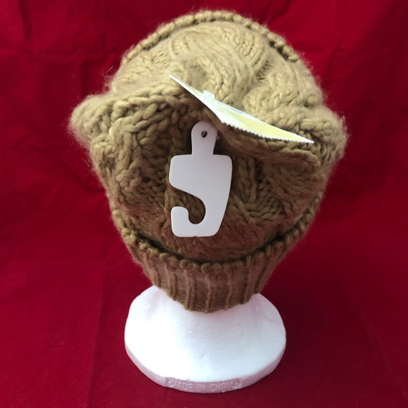 Michael Kors Women Camel Brown Tan Cable Knit Winter Beanie Hat O/S - Picture 4 of 9
